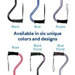 Adjustable Black Walking Cane with Cushioned Handle
