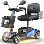 SACVON Electric Folding Scooter with Cane Holder