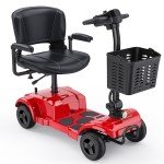 Folding Electric Mobility Scooter with 4 Wheels
