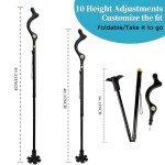 Foldable Walking Cane for Seniors - Adjustable & Lightweight