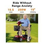 Folding Electric Mobility Scooter for Easy Travel