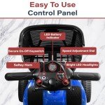 Compact 4-Wheel Electric Mobility Scooter for Seniors