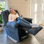 FLEXISPOT Massage Rocker Recliner Chair - Gray