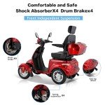 Heavy Duty 4-Wheel Electric Mobility Scooter