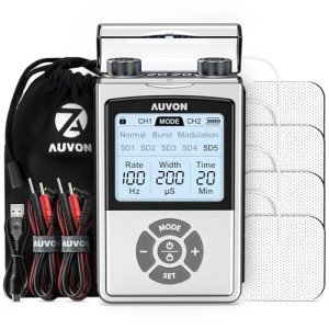 AUVON Rechargeable TENS Unit for Pain Relief