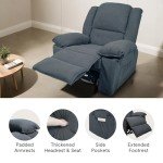 FLEXISPOT Massage Rocker Recliner Chair - Gray