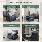FLEXISPOT Massage Rocker Recliner Chair - Gray