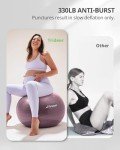 Trideer Anti-Burst Yoga Ball for Stability & Therapy