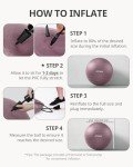 Trideer Anti-Burst Yoga Ball for Stability & Therapy