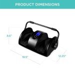Heated Shiatsu Foot Massager for Pain Relief