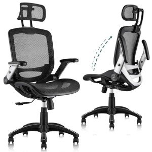 Ergonomic High-Back Office Chair with Headrest
