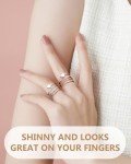 Copper Magnetic Rings for Women, 2-Pack