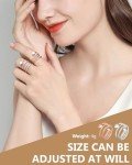 Copper Magnetic Rings for Women, 2-Pack
