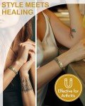 Feraco Women's Titanium Magnetic Bracelet - 2X Strength