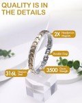 Feraco Women's Titanium Magnetic Bracelet - 2X Strength