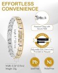 Feraco Women's Titanium Magnetic Bracelet - 2X Strength