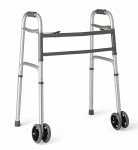 Heavy-Duty Folding Walker with 5” Wheels