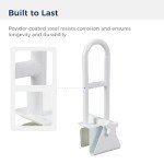 Drive Medical Handicap Grab Bar - White