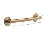 Delta 18" Contemporary Grab Bar in Champagne Bronze