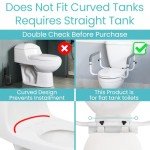 Vive Adjustable Toilet Safety Rail with Handrails