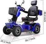 All-Terrain 4-Wheel Mobility Scooter for Seniors
