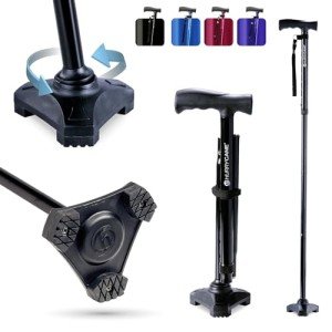 HurryCane Freedom Edition Foldable Walking Cane