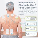 AUVON Rechargeable TENS Unit with 24 Pain Relief Modes