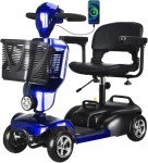 Electric Mobility Scooter for Seniors - Blue