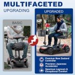 Lightweight 4-Wheel Electric Scooter for Seniors
