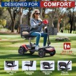 Lightweight 4-Wheel Electric Scooter for Seniors