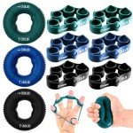 FitBeast 9-Pack Hand Grip & Forearm Strengthener