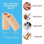 10 Pack Finger Compression Sleeves for Arthritis Relief
