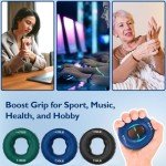 FitBeast 9-Pack Hand Grip & Forearm Strengthener