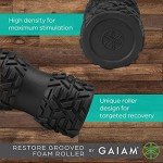 Gaiam Restore Grooved Foam Roller for Muscle Relief