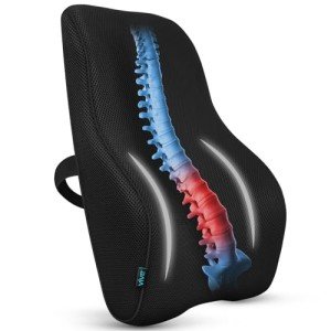 Vive Memory Foam Lumbar Pillow for Back Pain