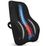 Vive Memory Foam Lumbar Pillow for Back Pain