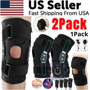 Hinged Knee Brace with Compression and Support