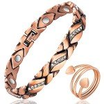 Women’s Copper Magnetic Bracelets & Heart Ring