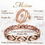Women’s Copper Magnetic Bracelets & Heart Ring
