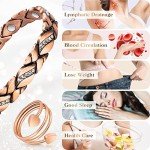 Women’s Copper Magnetic Bracelets & Heart Ring