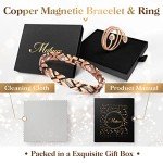 Women’s Copper Magnetic Bracelets & Heart Ring
