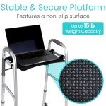 Vive Folding Walker Tray with Cup Holder