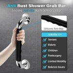 12" Anti-Slip Grab Bars for Bathtubs & Showers