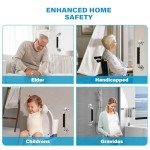 12" Anti-Slip Grab Bars for Bathtubs & Showers