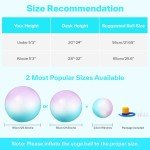 Sportneer Extra Thick Yoga Ball with Pump