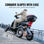 VEVOR Heavy-Duty 4-Wheel Mobility Scooter, 40 Miles