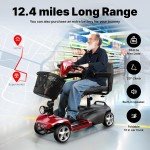 4-Wheel Folding Mobility Scooter for Seniors
