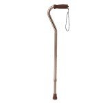Adjustable Aluminum-Bronze Offset Walking Cane for Balance