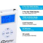 iReliev TENS + EMS Pain Relief Muscle Stimulator