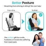 Vive Memory Foam Lumbar Pillow for Back Pain